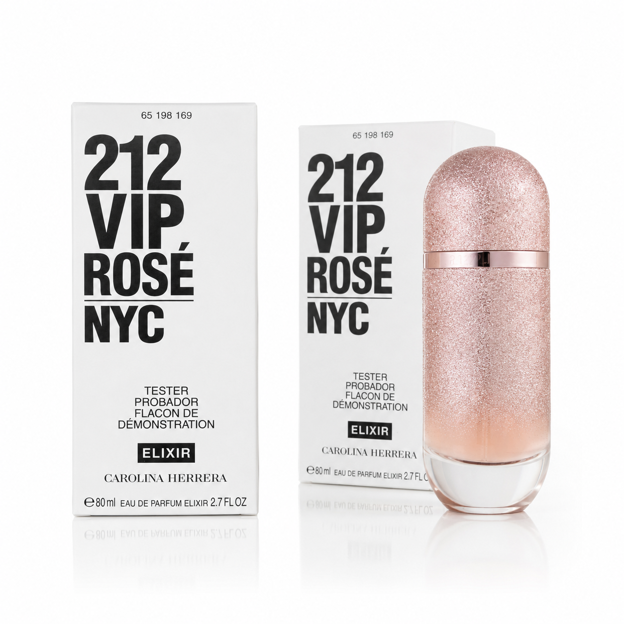 CAROLINA HERRERA 212 VIP ROSE NYC ELIXIR 80ML Tester