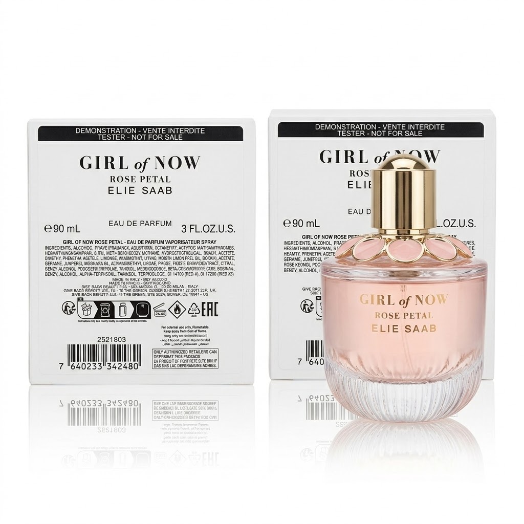 ELIE SAAB GIRL OF NOW ROSE PETAL EDP 90ML Tester