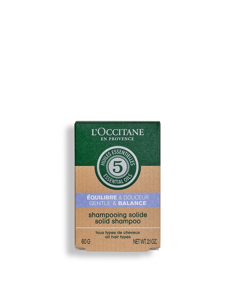 L'OCCITANE CHAMPÚ SOLIDO EQUILIBRIO Y SUAVIDAD 60GR T*
