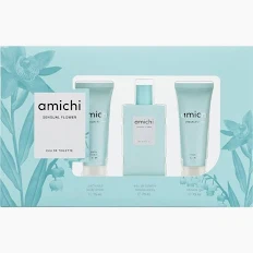 SET AMICHI SENSUAL FLOWER EDT 75ML+BODY 75ML+GEL 75ML