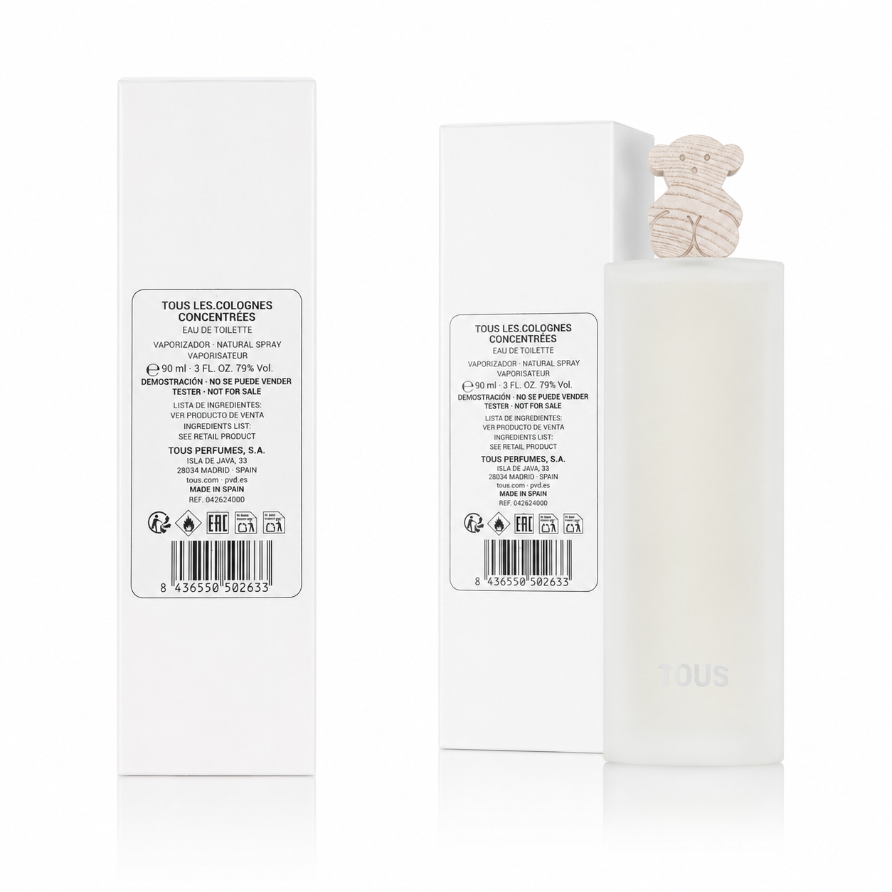 TOUS LES COLOGNES CONCENTREES EDT 90ML Tester