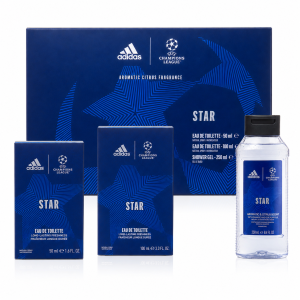 SET ADIDAS UEFA STAR EDT 100ML+EDT 50ML+GEL 250ML