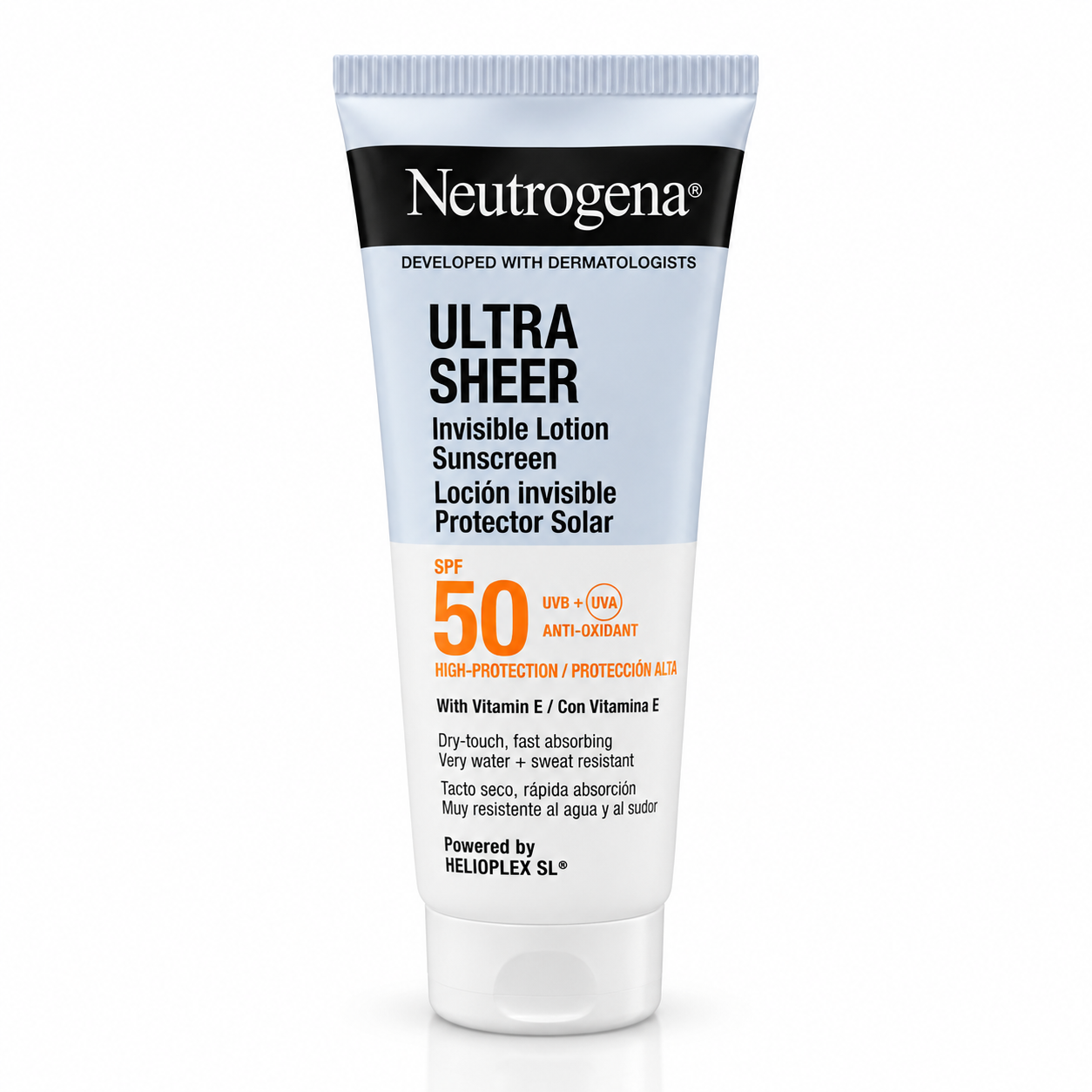 NEUTROGENA ULTRA SHEER INVISIBLE LOTION SUNSCREEN SPF50 200ML Tester